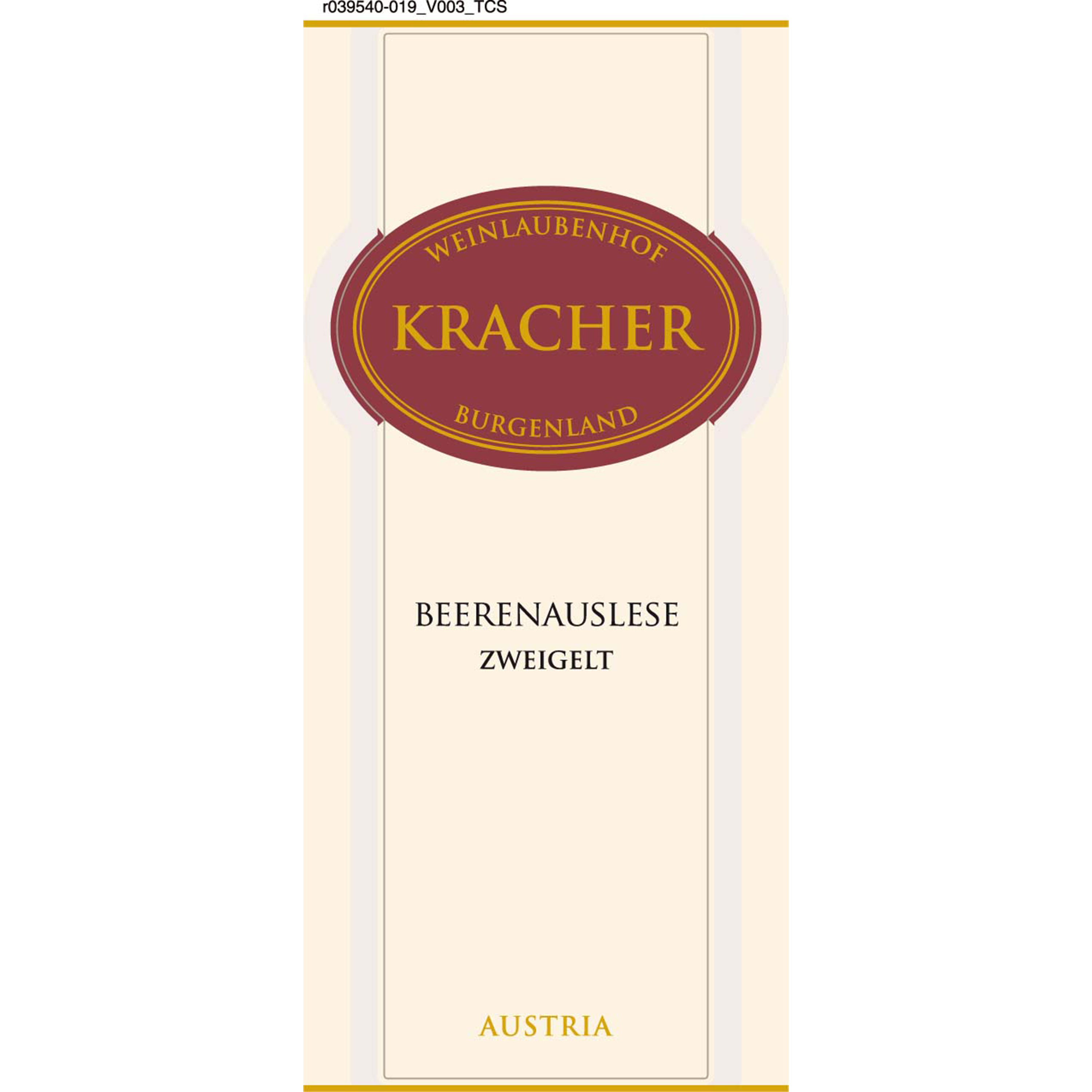 Kracher Zweigelt Beerenauslese 2018